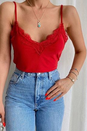 بلوز قرمز زنانه ساده Mogi Butik - کد 858082303