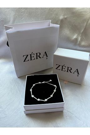 دستبند نقره طوسی زنانه 925 عیار zera - کد 945363003