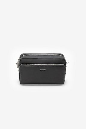 کیف دوشی مشکی زنانه چرم مصنوعی Calvin Klein - کد 754083171