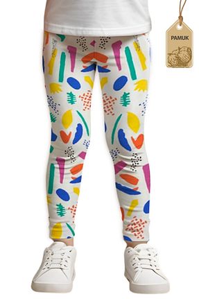 ساق شلواری رنگی بچه گانه بافت MK Mukko Kids - کد 890162923