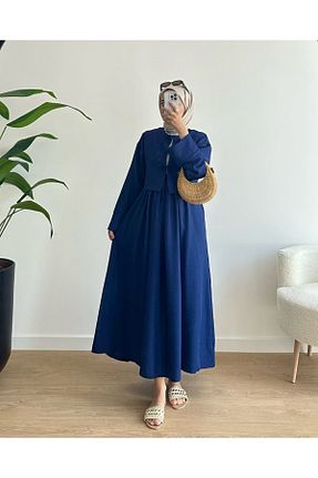 ست بالاتنه و پائین تنه سرمه ای زنانه بافتنی ENDAMIM - کد 949531317