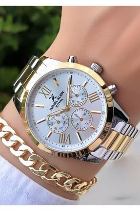 ساعت مچی طلائی زنانه 36-40 میلی متر Daniel Klein - کد 350883200