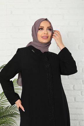 کلاه و ابایا مشکی زنانه پنبه ای Tuğralı - کد 113451627