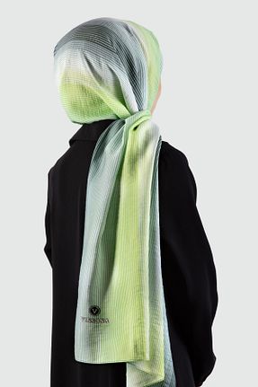 شال سبز زنانه پنبه ای Vissona - کد 647809928