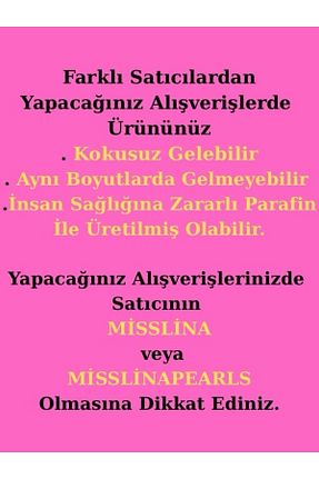 شمع سفید Karışık Çiçek mislinapearls - کد 896903374