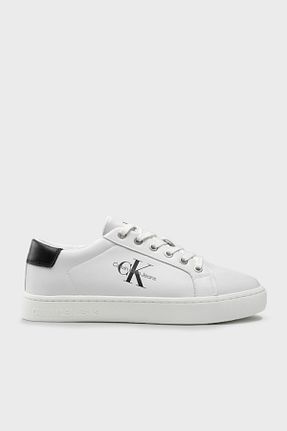 کفش اسنیکر سفید مردانه چرم اصل Calvin Klein - کد 354451907