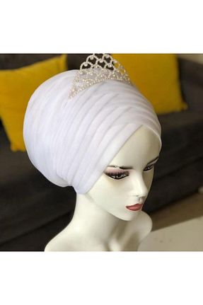 روسری سفید پنبه ای ZİNGO - کد 958398010