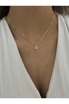 گردنبند استیل ( فولاد ) طلائی زنانه استیل (فولاد) MyladyAccessoriess - کد 958495987