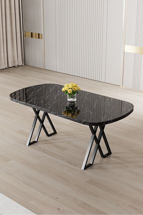 میز آشپزخانه مشکی MDF Canisa - کد 959508102