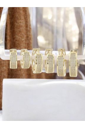 گوشواره استیل (فولاد) طلائی زنانه استیل (فولاد) Merand - کد 959905745