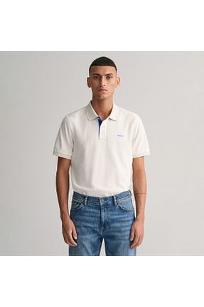 پولوشرت سفید مردانه پارچه Gant - کد 936941869