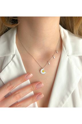 گردنبند نقره طوسی زنانه 925 عیار Şimal Silver - کد 960289799