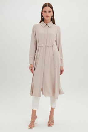 کلاه و ابایا طوسی زنانه پلی استر Zühre - کد 710841195