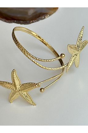 دستبند استیل (فولاد) زرد زنانه استیل ضد زنگ YOUES JEWELRY - کد 961088765