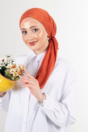 روسری نارنجی پلی استر HAREM SCARF - کد 696271155