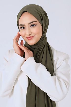 شال خاکی زنانه پلی استر HAREM SCARF - کد 812376856