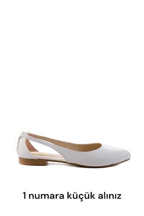بابت سفید زنانه پارچه ای LANDSHOES - کد 934401830