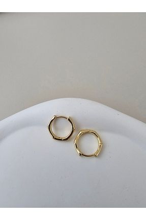 گوشواره استیل (فولاد) زرد زنانه استیل (فولاد) Zivazer Store - کد 952060079