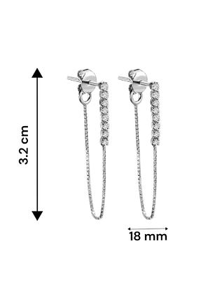 گوشواره نقره سفید زنانه 925 عیار jelux silver - کد 903174926