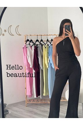 ست بالاتنه و پائین تنه مشکی زنانه بافتنی badibadii - کد 951753277