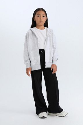شلوار کرمگن مشکی بچه گانه ساق پهن Defacto - کد 868627055