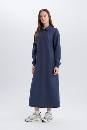لباس حجاب آبی زنانه رگولار Defacto - کد 883322257