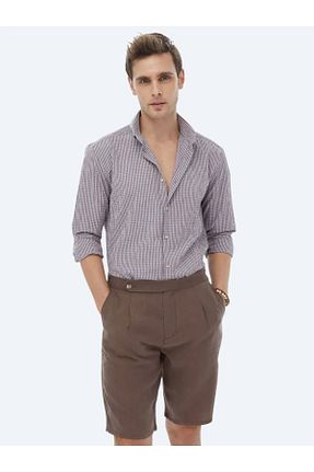 پیراهن بنفش مردانه رگولار Kip - کد 816063479