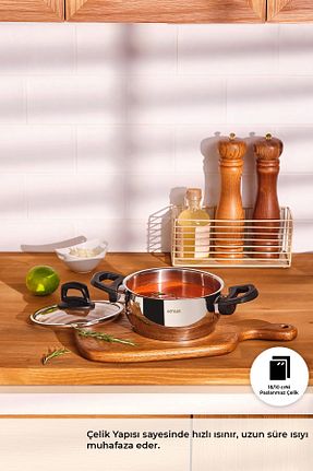 قابلمه طوسی قابل استفاده بر روی اجاق القایی Emsan - کد 808301135