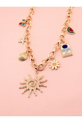 گردنبند استیل ( فولاد ) زرد زنانه استیل (فولاد) luree accessories - کد 959120425
