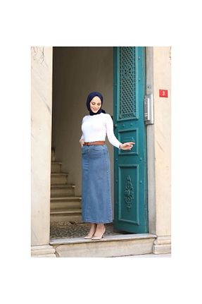 دامن حجاب آبی زنانه Çan VELLICHOR - کد 261749639