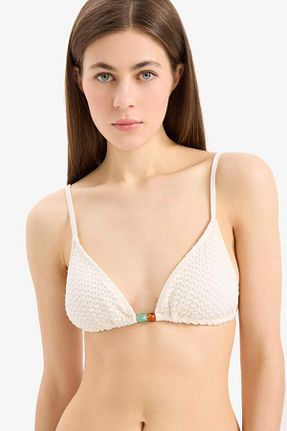 بالاتنه بیکینی سفید زنانه ساده Defacto - کد 922452933