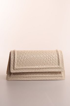 کیف پورتفوی و کلاچ بژ زنانه weem bag - کد 868566234
