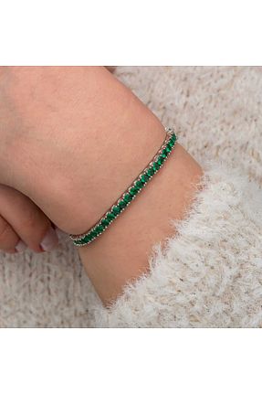 دستبند نقره رنگی زنانه 8 عیار Gumush - کد 922690820