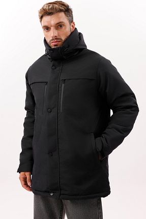 کاپشن مشکی مردانه رگولار freemen - کد 229918066