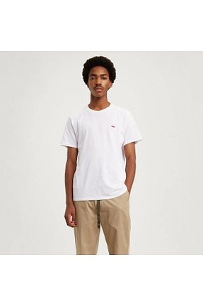 تیشرت سفید مردانه رگولار Levi