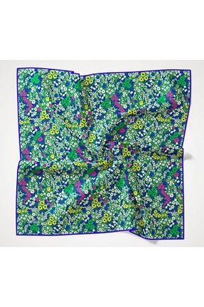 روسری سبز پلی استر Silk Home - کد 759353264