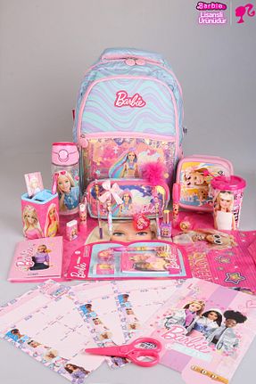 ست نوشت افزار صورتی Barbie - کد 847610526