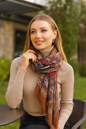 شال قهوه ای زنانه پلی استر Axesoire - کد 865581657