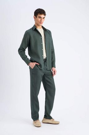شلوار خاکی مردانه کتان Defacto - کد 931026777