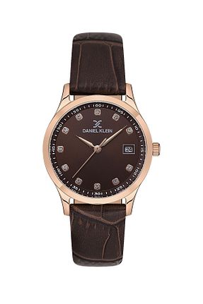 ساعت مچی قهوه ای زنانه 31-34 میلی متر Daniel Klein - کد 812611745