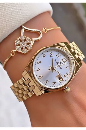 ساعت مچی طلائی زنانه 36-40 میلی متر Daniel Klein - کد 893586906