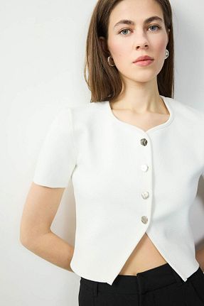 رویه سفید زنانه پلی استر Defacto - کد 899283675