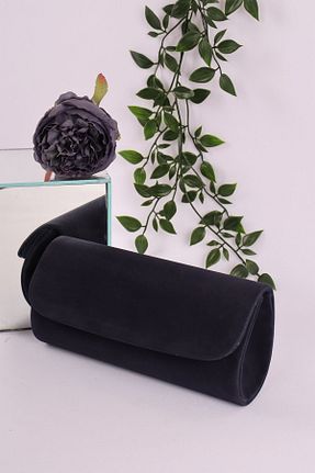 کیف مجلسی سرمه ای زنانه چرم مصنوعی weem bag - کد 868566925