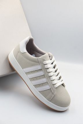 کفش اسنیکر طوسی زنانه بند دار MY GROSS SHOES - کد 938924239