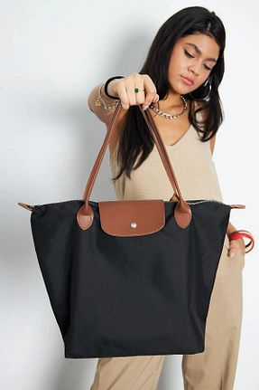 کیف دوشی مشکی زنانه پارچه ای BDR - کد 932088547