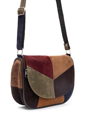 کیف پستچی رنگی زنانه جیر fubileather - کد 898589029