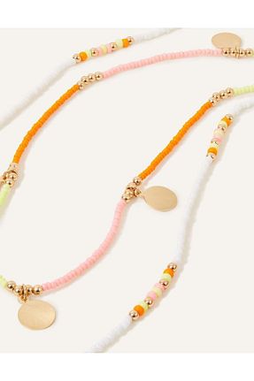گردنبند جواهر رنگی زنانه منجق Accessorize - کد 712576188
