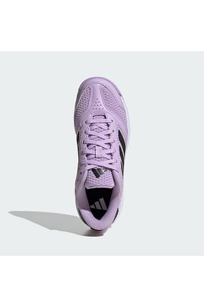 کفش والیبال بنفش بچه گانه پارچه ای adidas - کد 964341500