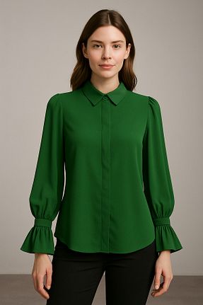 پیراهن سبز زنانه رگولار Noi Belis - کد 967263644