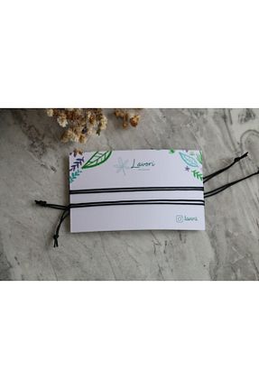 دستبند جواهر مشکی زنانه چرم Lavori - کد 140834084